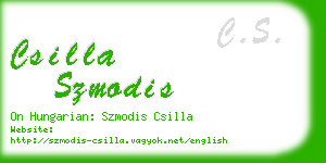 csilla szmodis business card